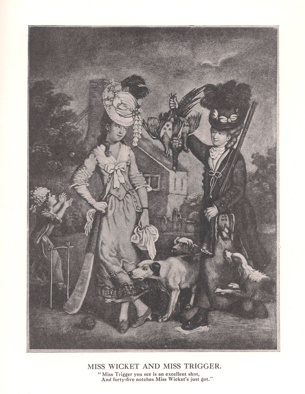 Miss Wicket und Miss Trigger, ca. 1778, 1912 von Unbekannt