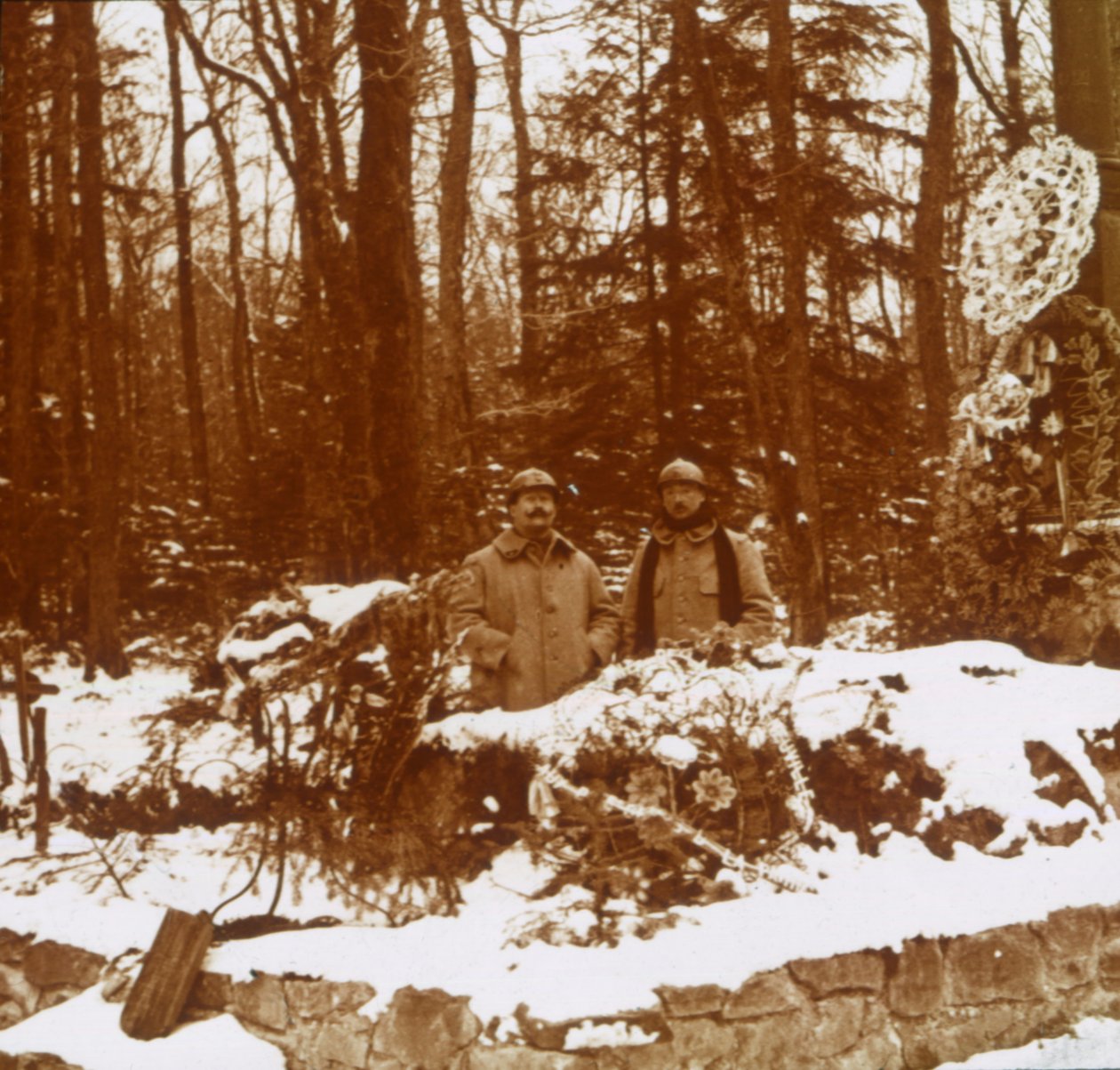 Denkmal der Jäger, Col de la Chipotte, Ostfrankreich, um 1914-1918 von Unbekannt