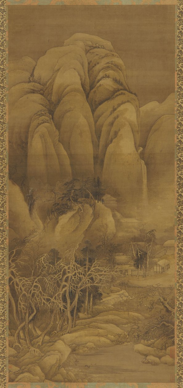 Bergdorf nach dem Schnee von Unbekannt