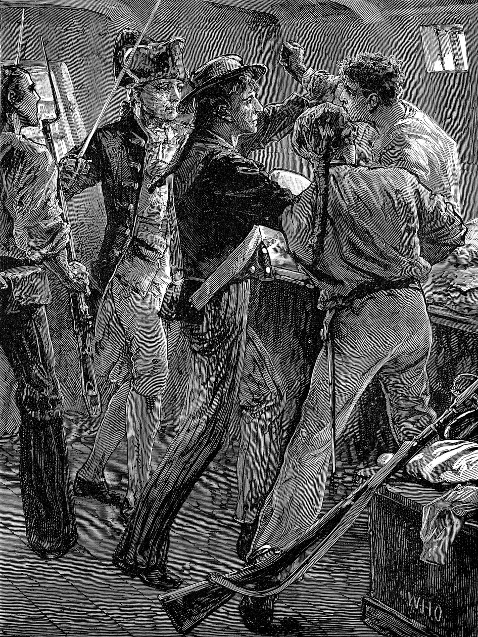 Meuterei der Besatzung der Bounty, 1789, spätes 19. Jahrhundert von Unbekannt
