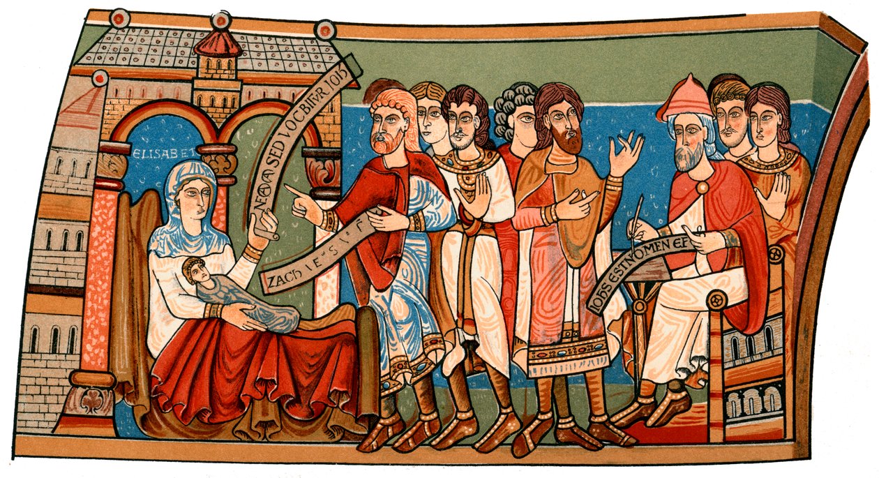 Benennung von Johannes dem Täufer von Unbekannt