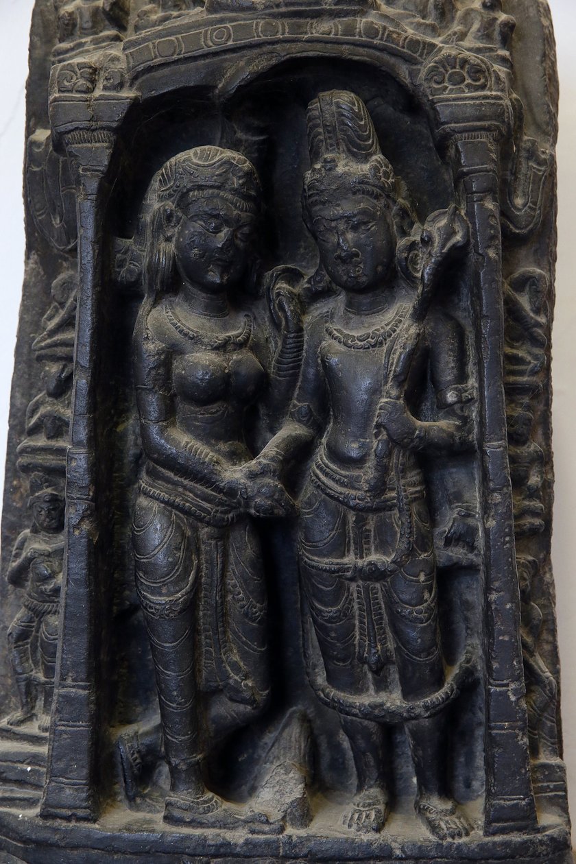 Nationalmuseum von Indien, Delhi. Hochzeit von Shiva und Parvati. Pala von Unbekannt