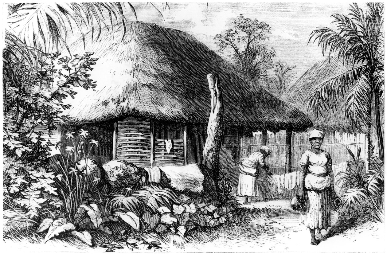 Einheimische Behausung, Santo Domingo, 1873 von Unbekannt