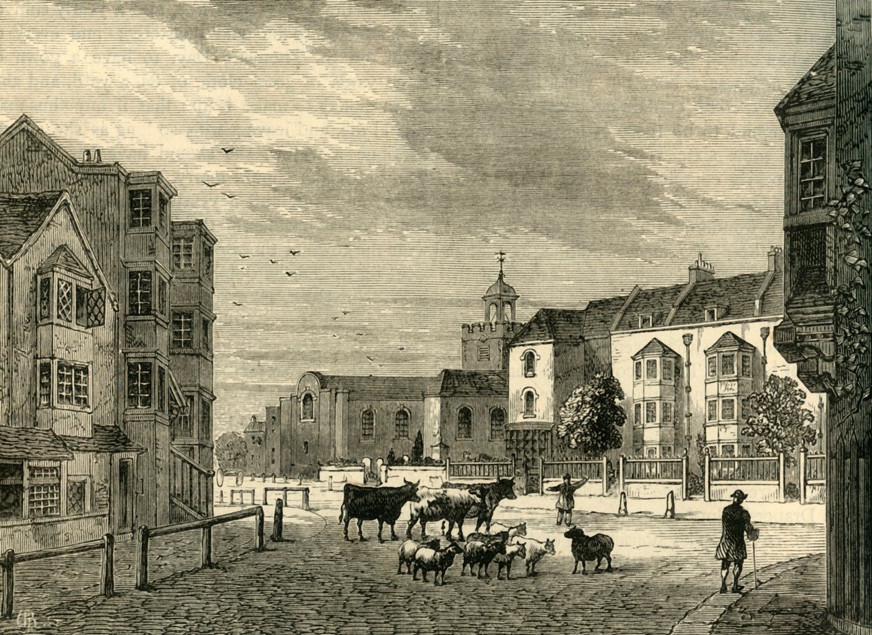 Newington Butts im Jahr 1820, um 1878 von Unbekannt