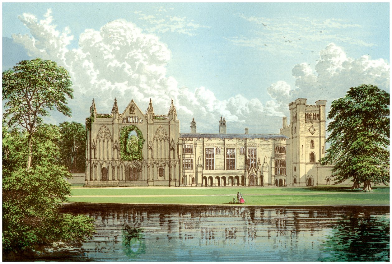 Newstead Abbey, Nottinghamshire, Heimat der Familie Webb, ca. 1880 von Unbekannt