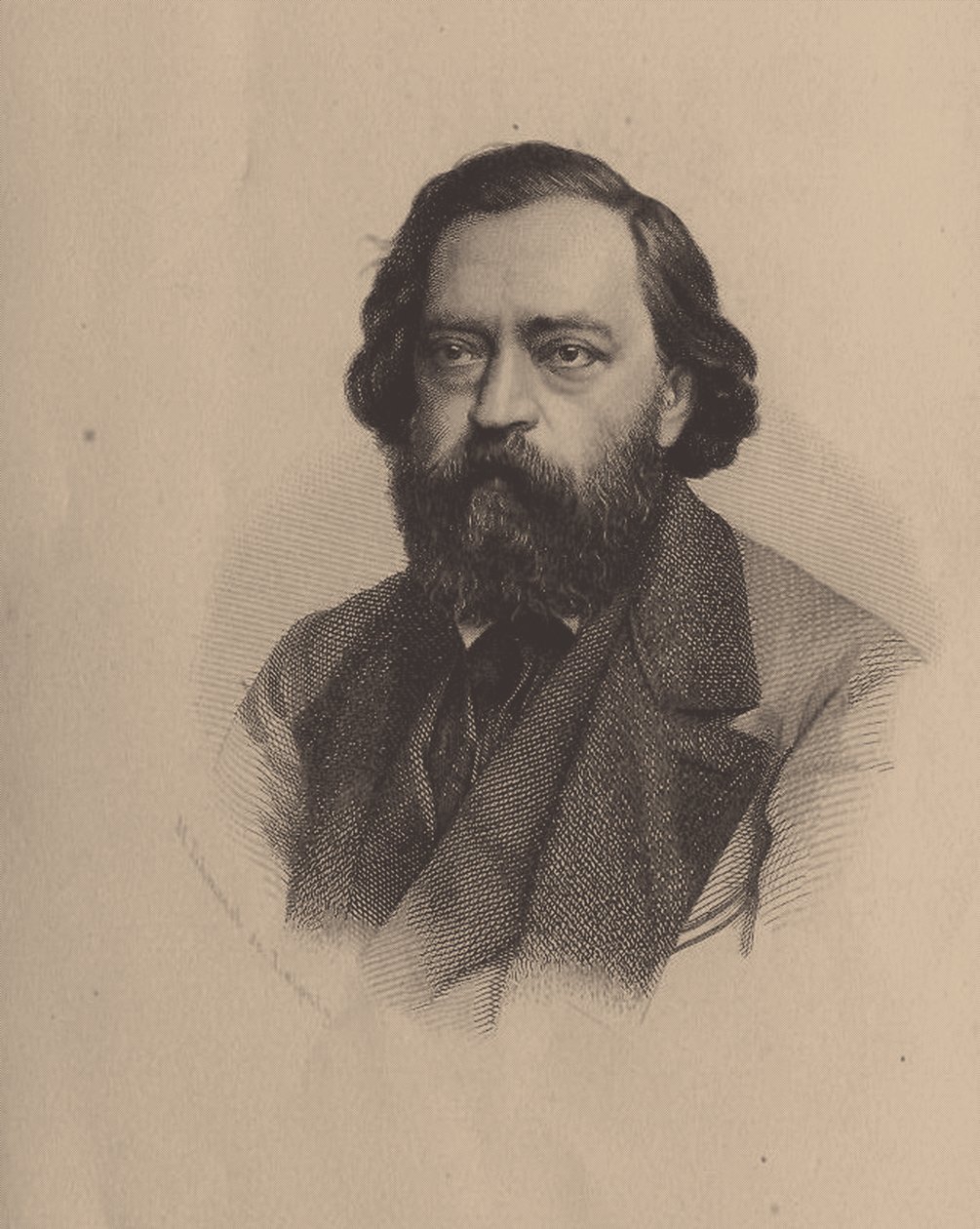 Nikolay Platonovich Ogarev, 1813-1877 von Unbekannt