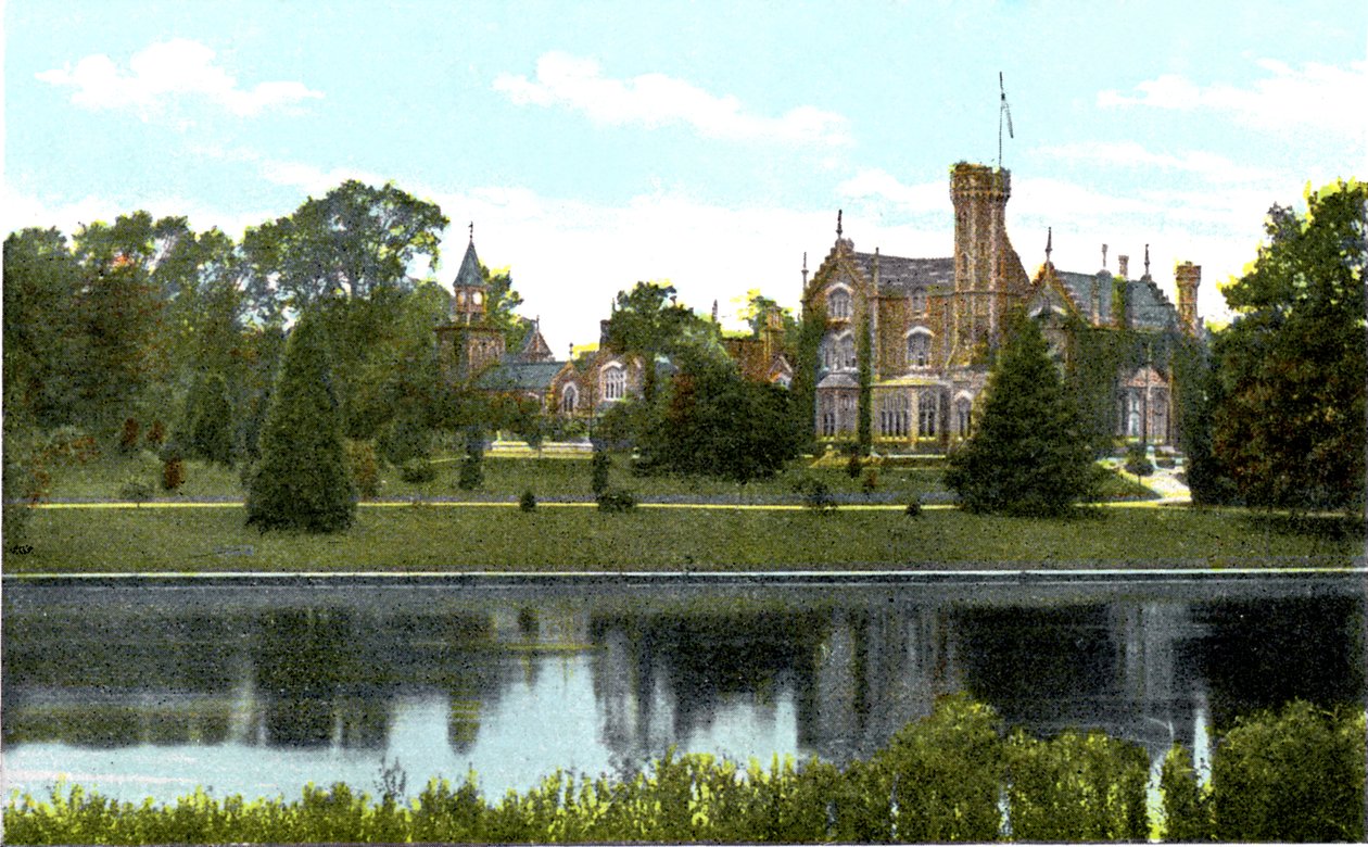 Oakley Court, bei Bray, Berkshire von Unbekannt: Kunstdruck