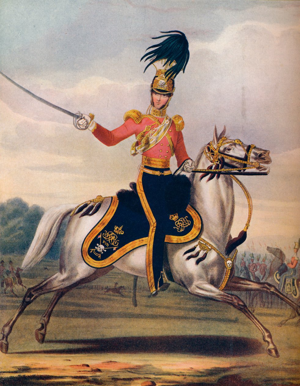 Offizier der 17. Lanzenreiter, um 1833, 1914 von Unbekannt