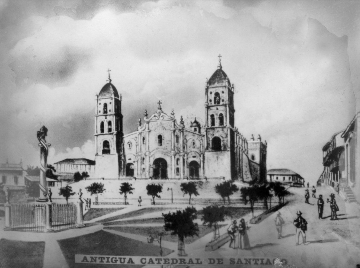 Alte Kathedrale von Santiago de Cuba, 1523, 1920er Jahre von Unbekannt