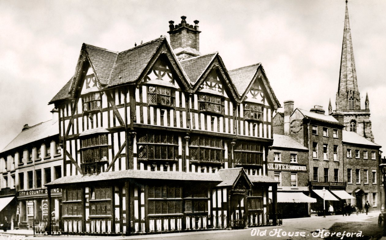 Altes Haus, Hereford, Herefordshire, frühes 20. Jahrhundert von Unbekannt