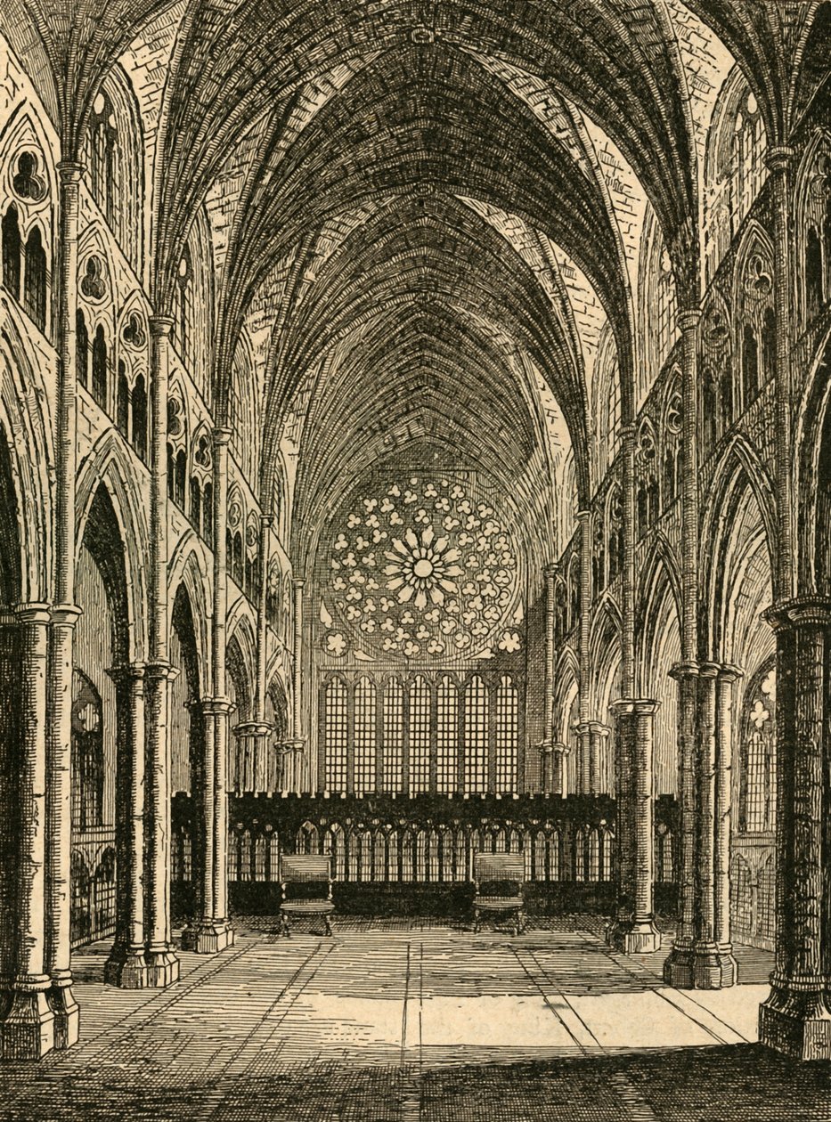 Alte St. Pauls - Das Innere, Blick nach Osten, 1897 von Unbekannt