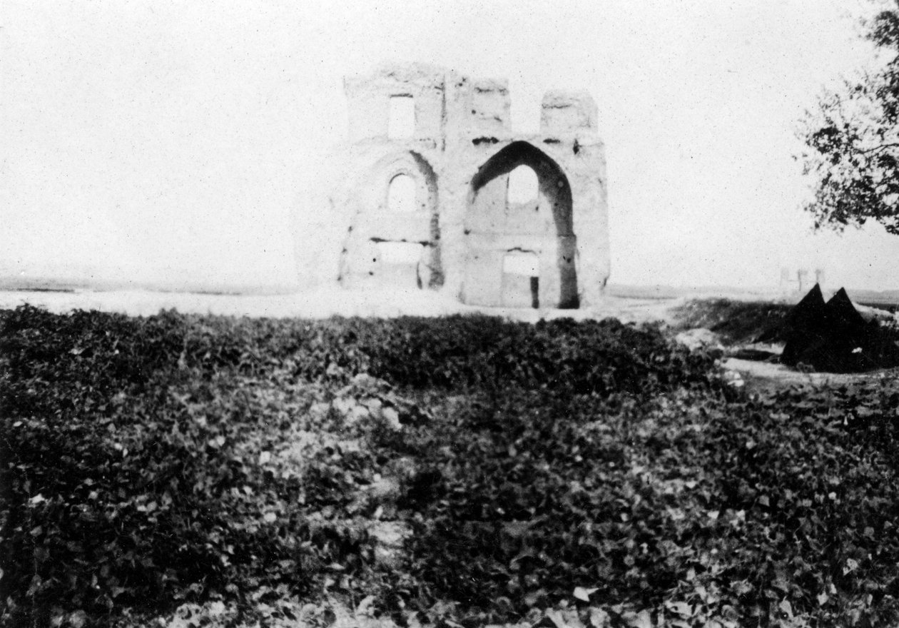 Alte Ruine am Ufer des Tigris, Mosul, Mesopotamien, 1918 von Unbekannt
