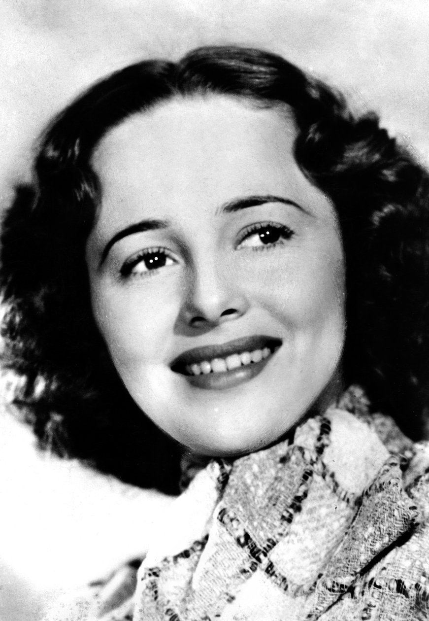 Olivia de Havilland geb. 1916, amerikanische Schauspielerin, um 1930er-1940er Jahre von Unbekannt
