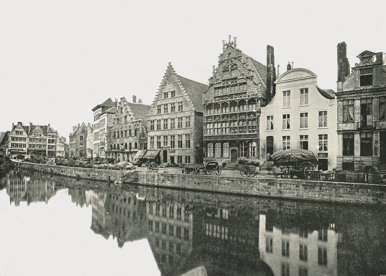 Am Ufer der Schelde, Gent, Belgien, 1895 von Unbekannt