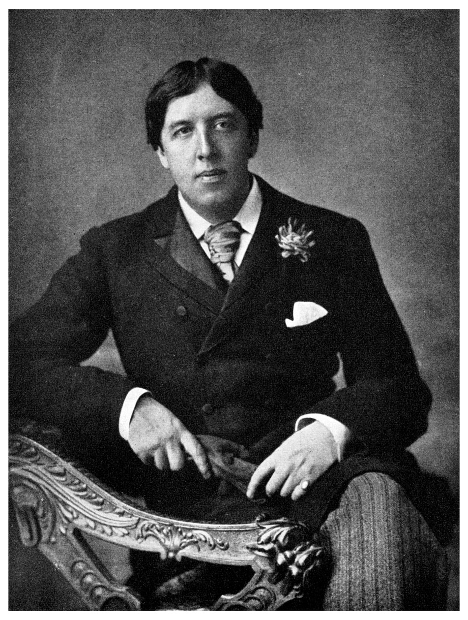 Oscar Wilde, irischer Dramatiker und Witzbold, ca. 1891 von Unbekannt