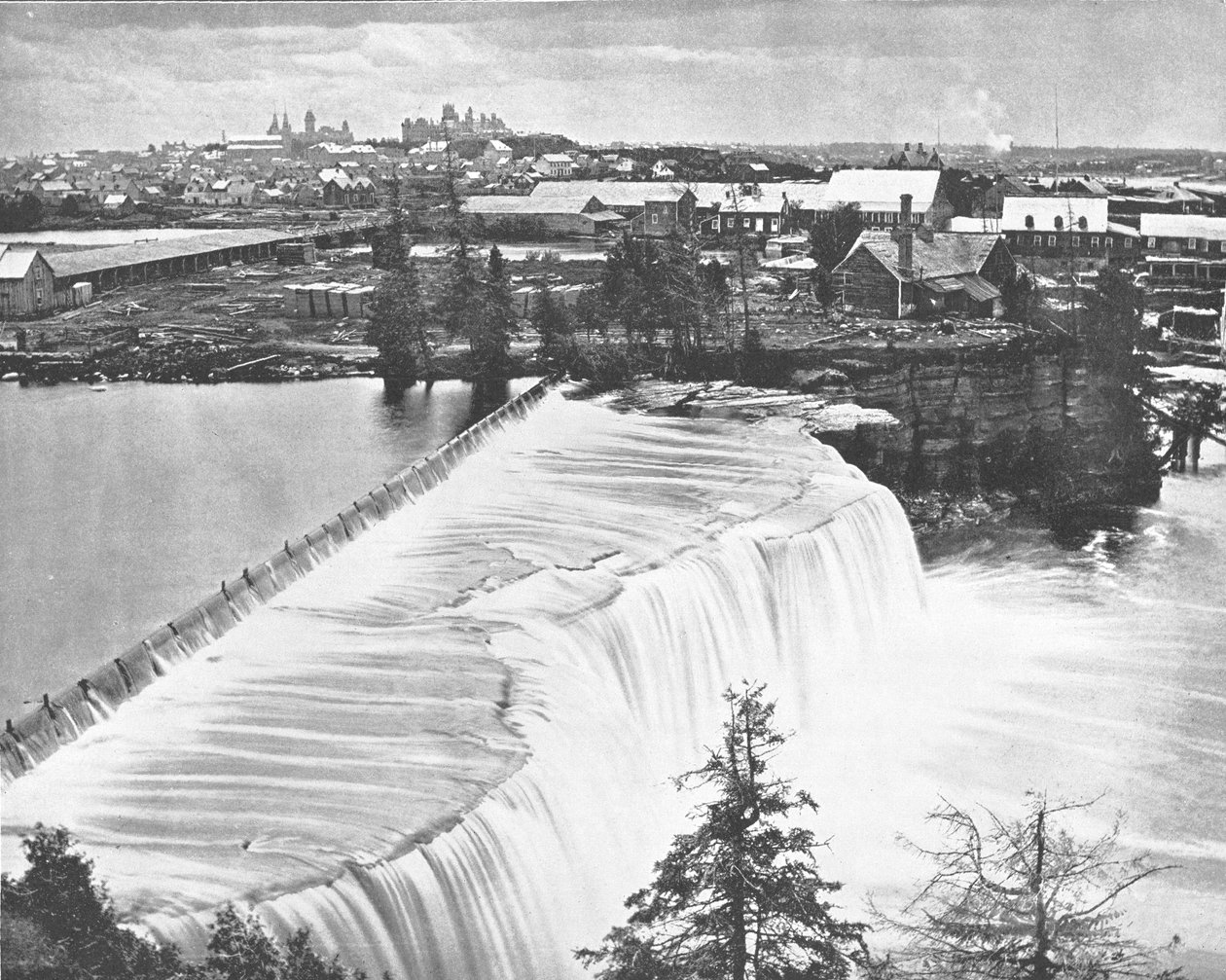 Ottawa, Kanada, von den Rideau Falls von Unbekannt