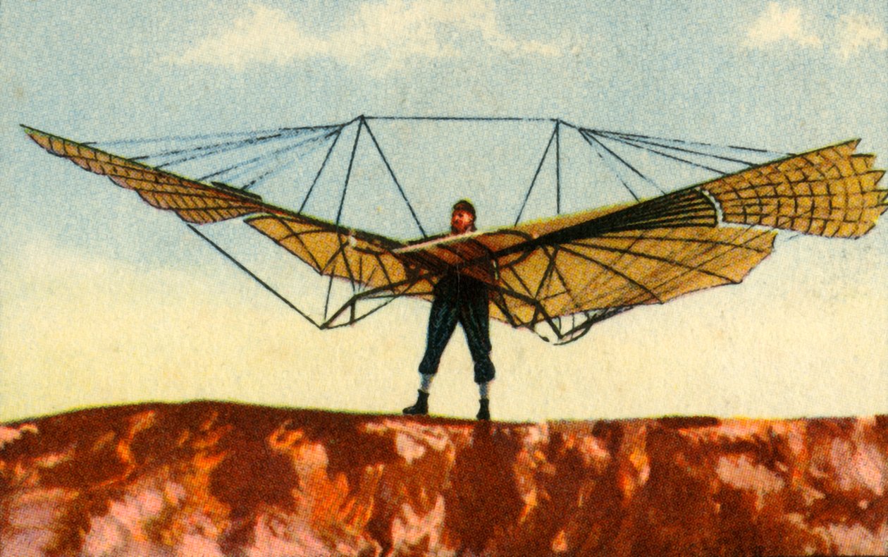 Otto Lilienthals Gleiter, 1890er Jahre von Unbekannt