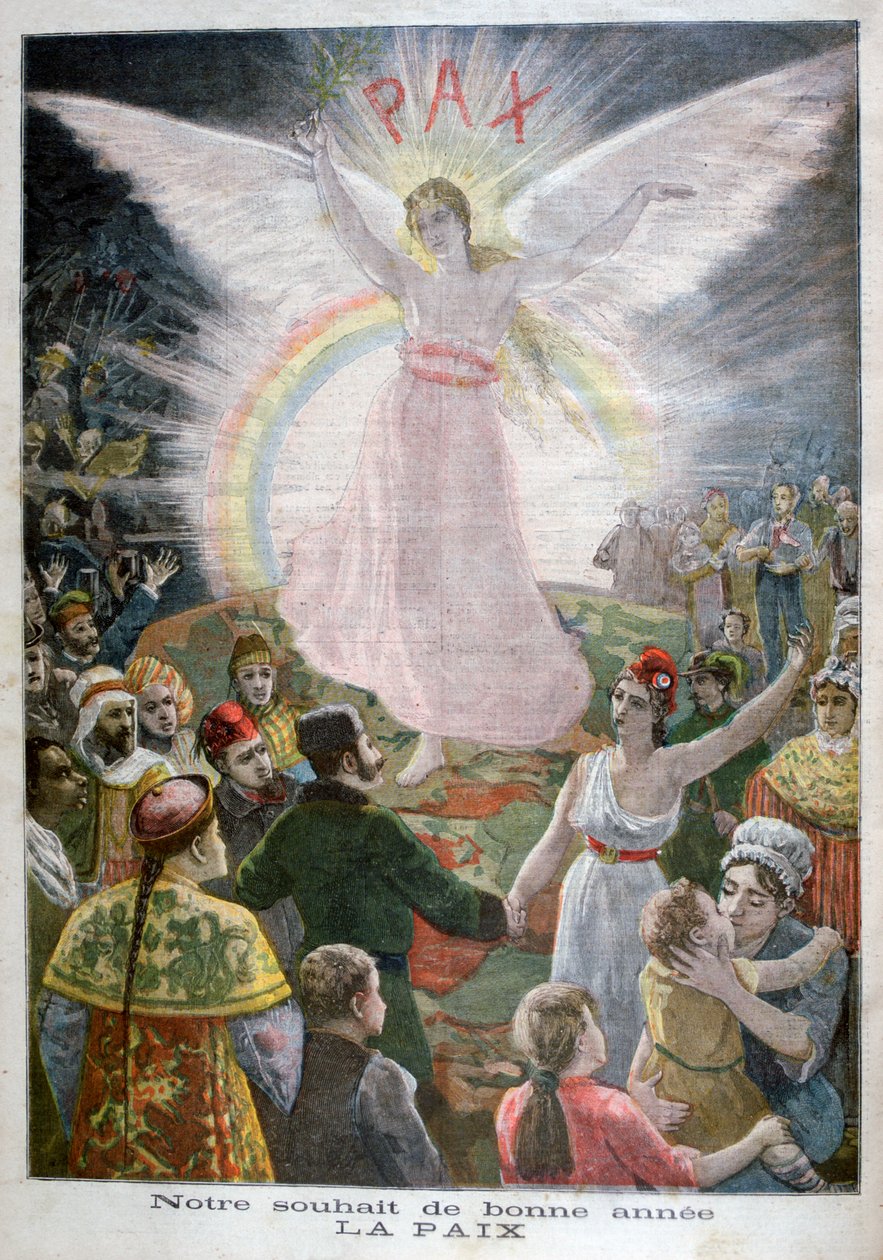 Unsere Hoffnung für das neue Jahr: Frieden, 1894 von Unbekannt