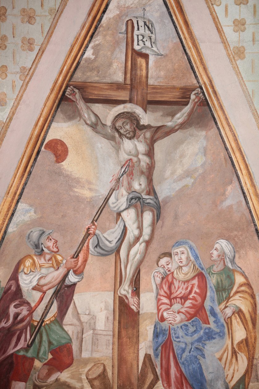 Unsere Liebe Frau von der Himmelfahrt Kirche. Die Kreuzigung. Cordon, Frankreich von Unbekannt