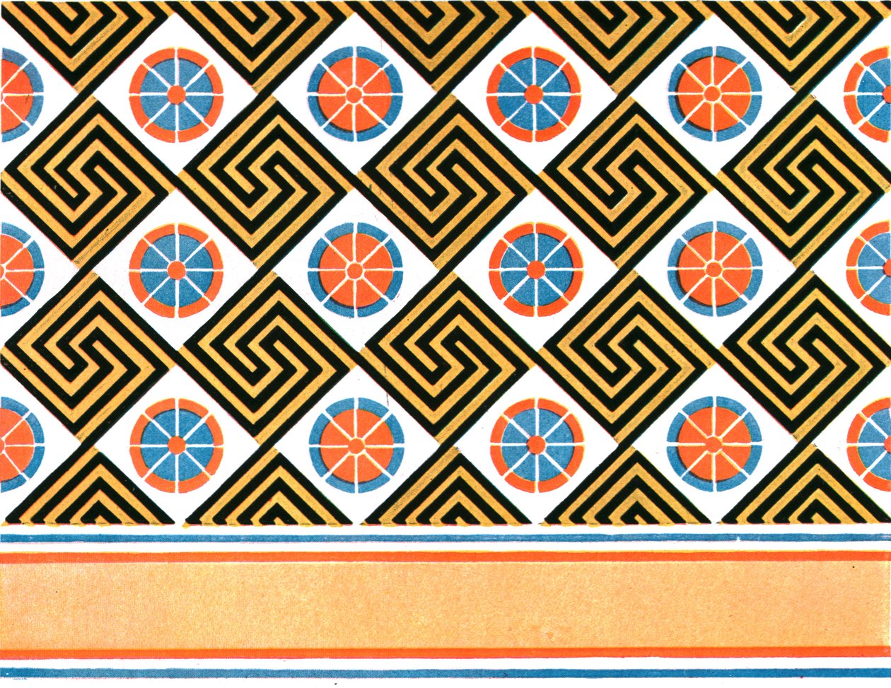 Bemalte Decke im Grab von Enene in Theben, Ägypten, 1928 von Unbekannt