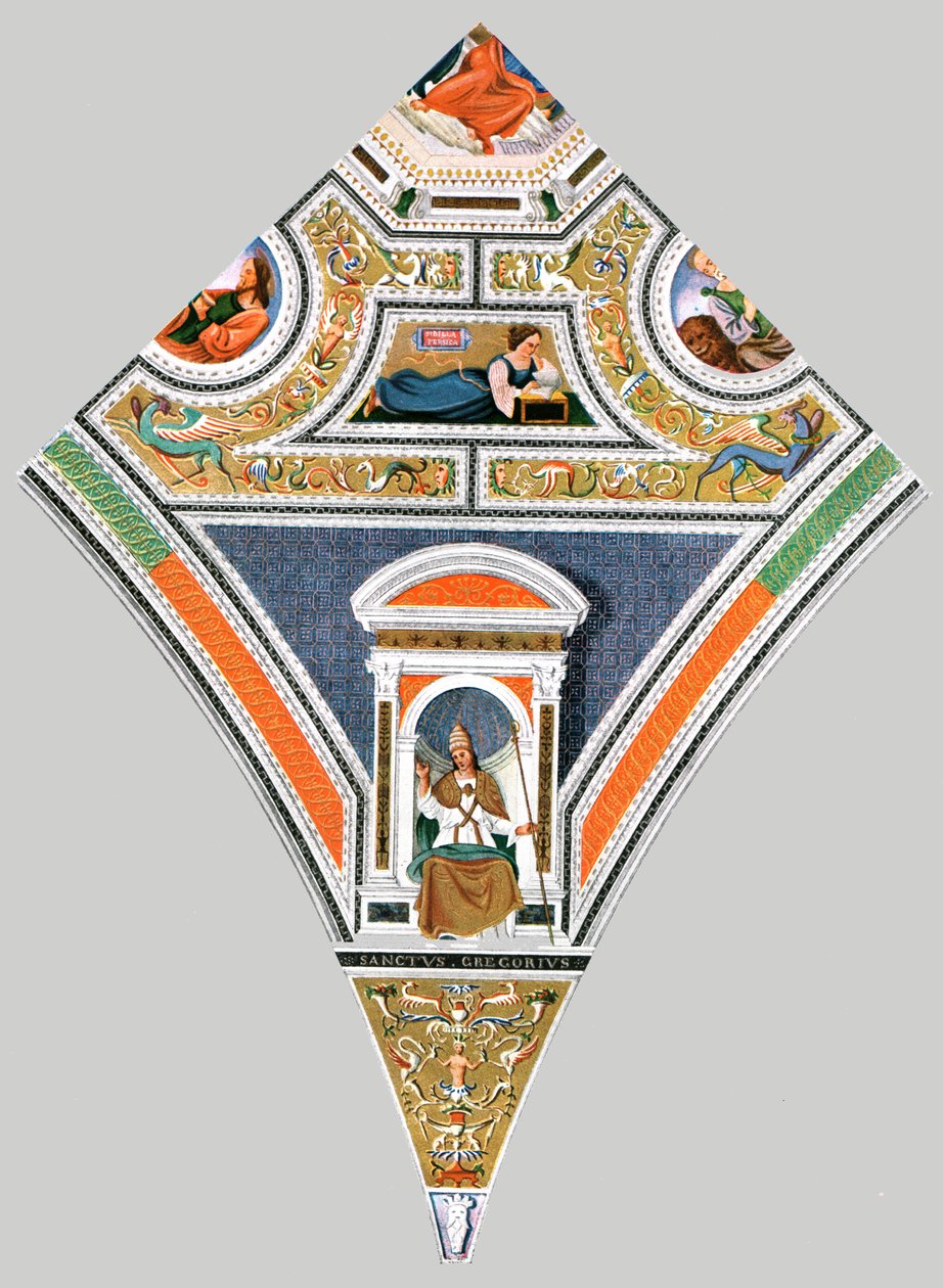 Bemalte Dekoration in der Kirche Santa Maria del Popolo, Rom, Italien, 1928 von Unbekannt