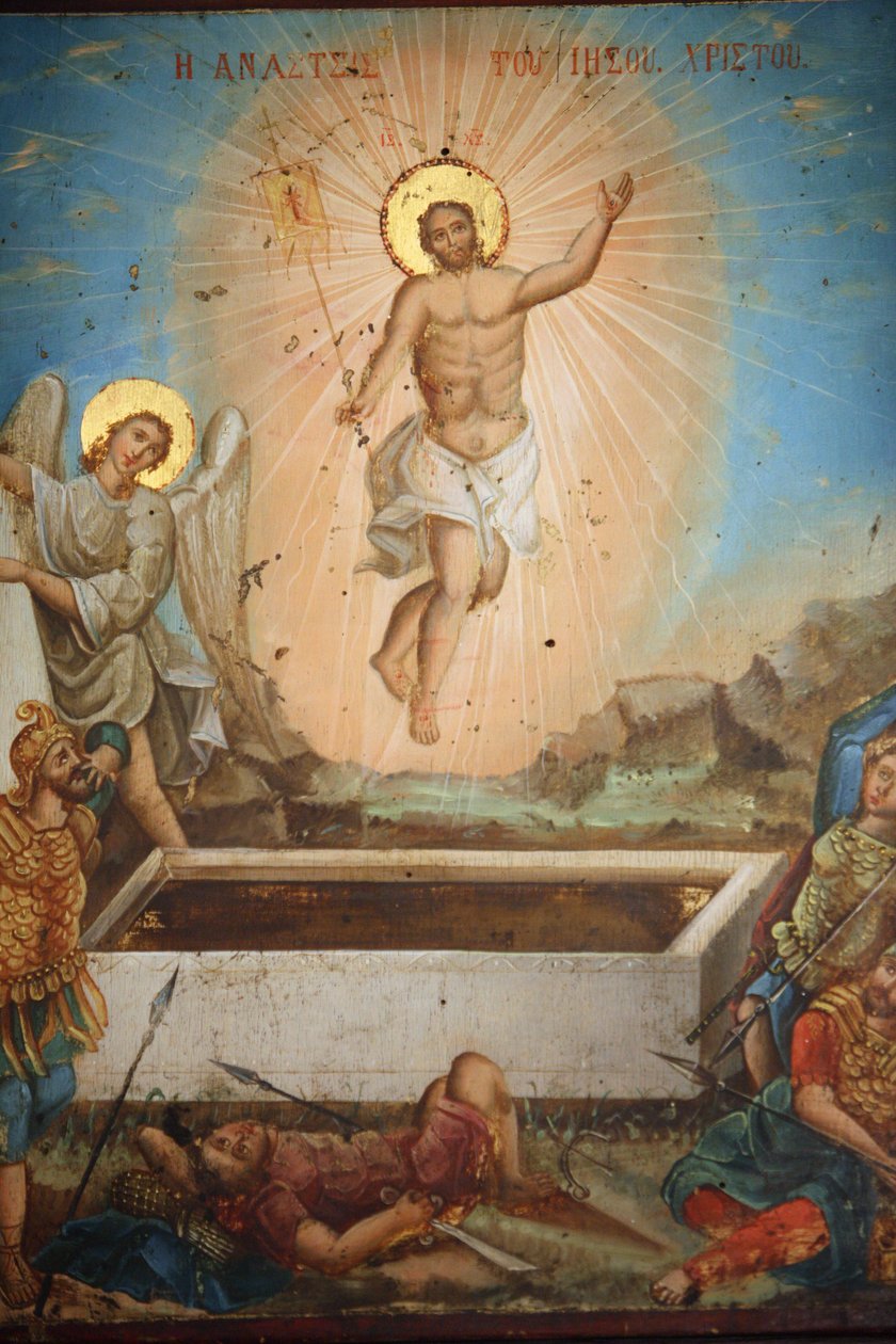 Gemälde in der griechischen Kirche Saint Mary of the Mongols, Istanbul, Türkei von Unbekannt