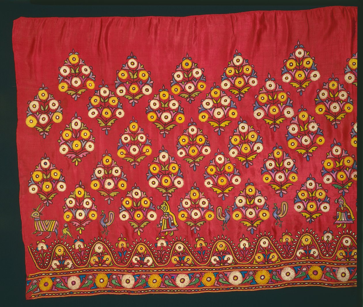 Panel für einen Rock Ghagra, späte 1800er oder frühe 1900er Jahre von Unbekannt