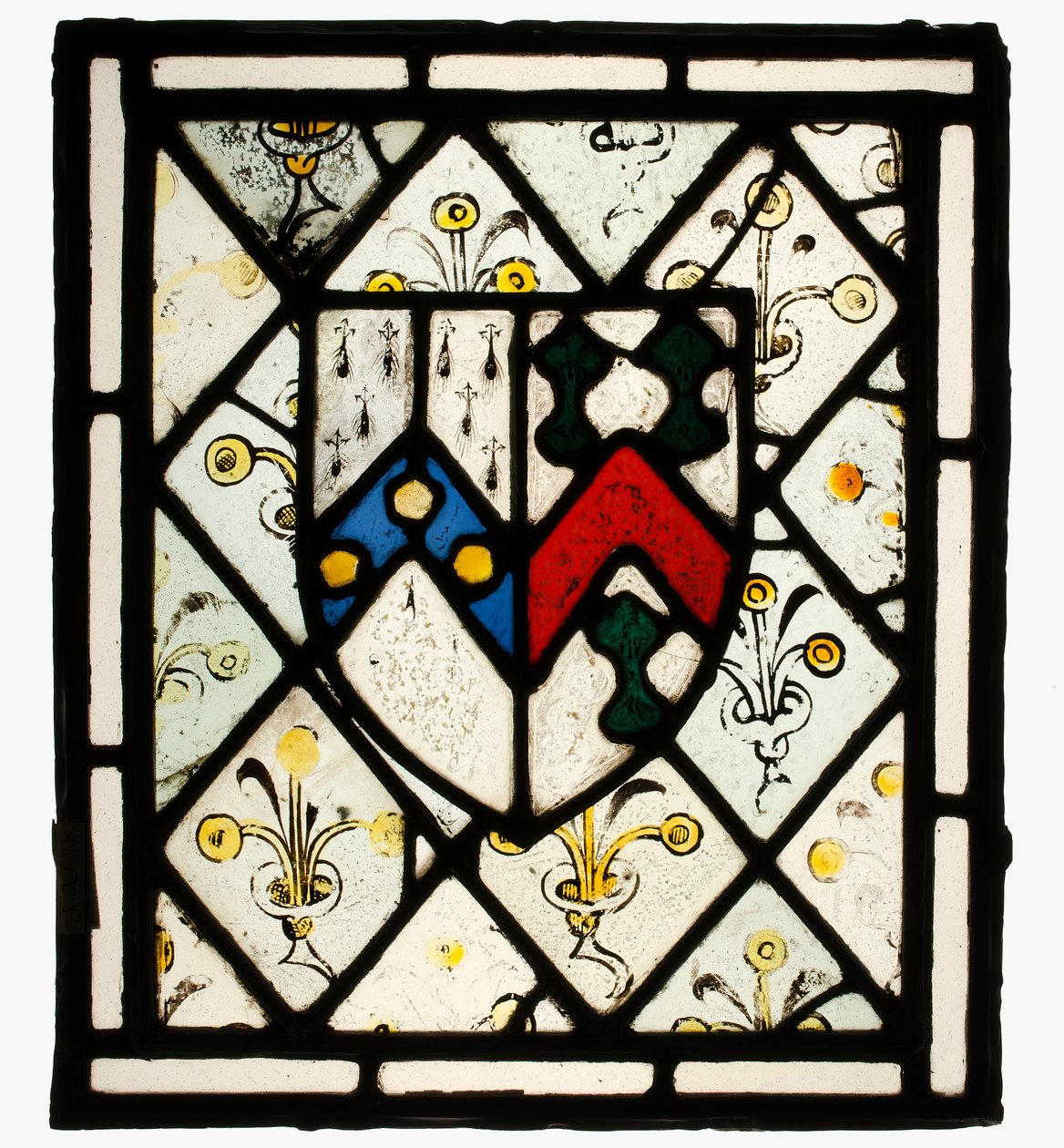 Tafel mit Wappenschild von Johnson, britisch, ca. 1500 von Unbekannt
