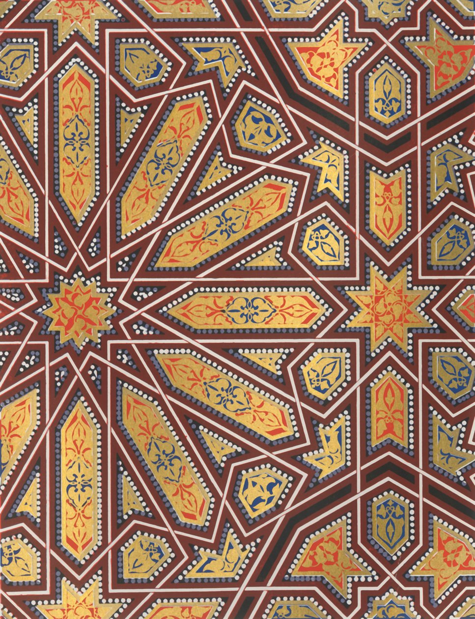 Teil der Decke des Portikus des Hofes des Fischteichs, 1907 von Unbekannt
