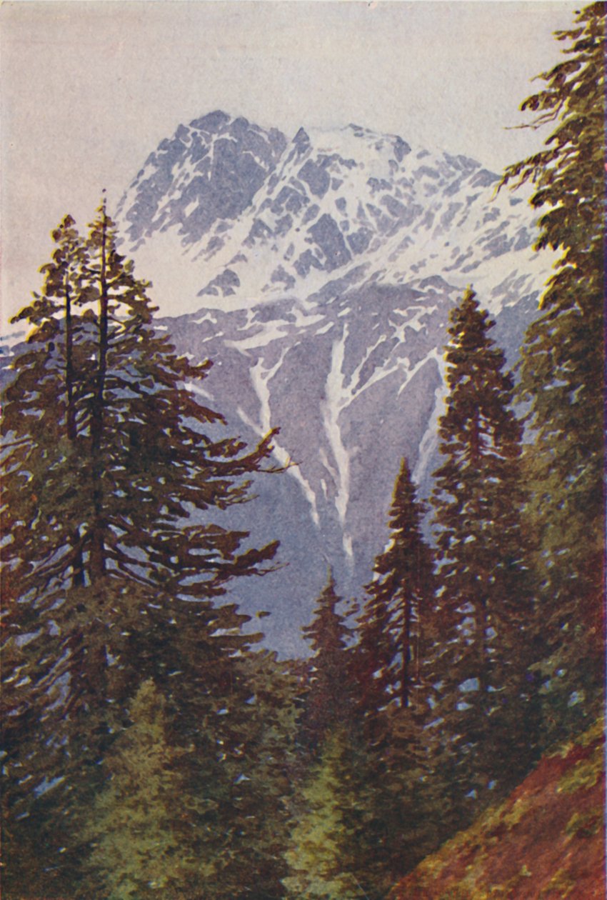 Gipfel im Himalaya, 1924 von Unbekannt