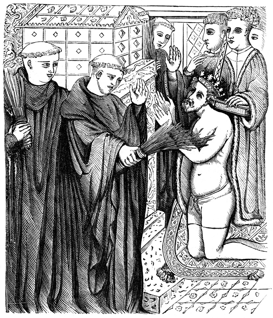 Buße von Heinrich vor dem Schrein von Thomas Becket von Unbekannt