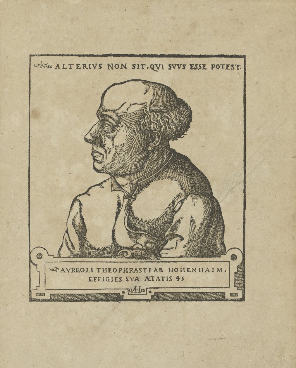 Philippus Theophrastus Aureolus Bombastus von Hohenheim Paracelsus, ca. 1538 von Unbekannt