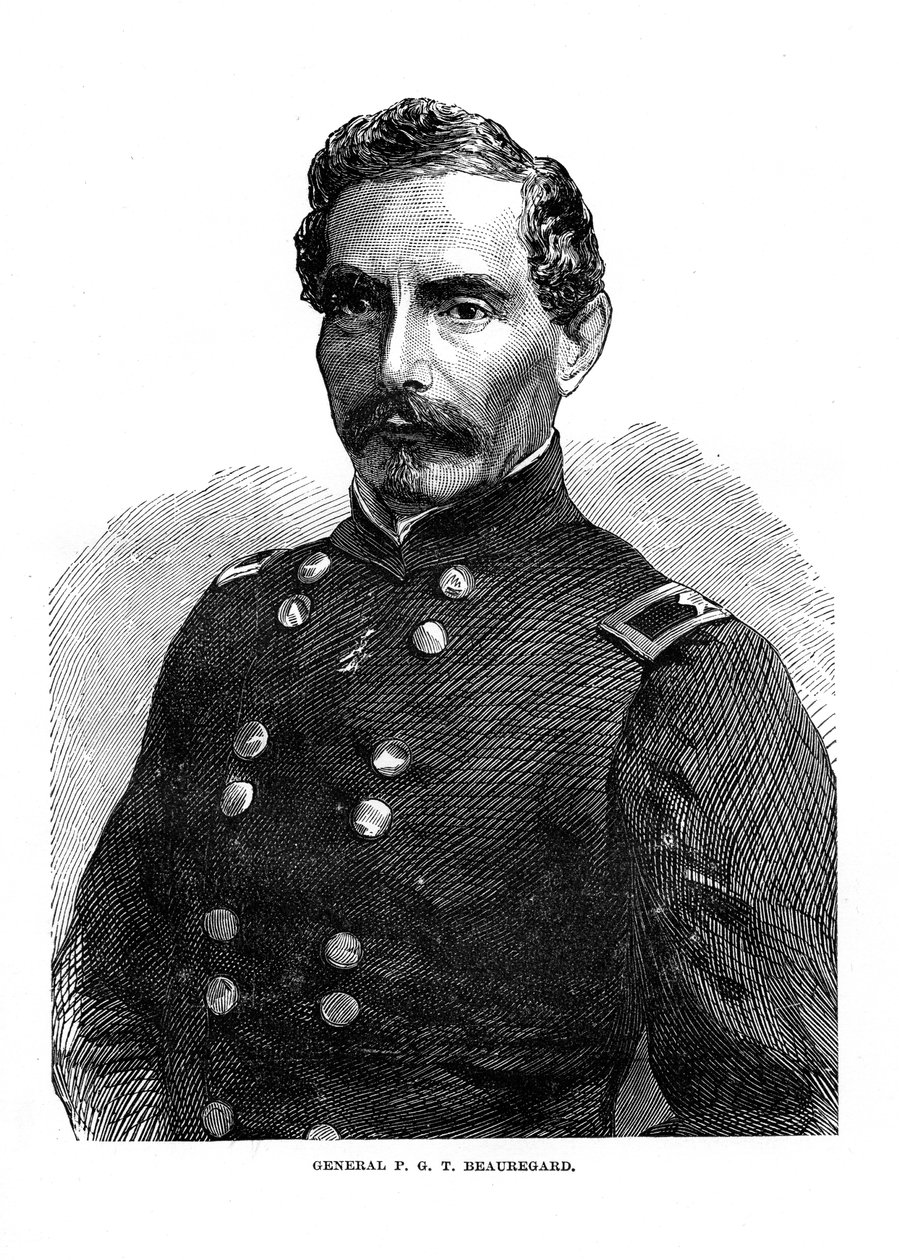 Pierre Gustave Toutant de Beauregard, amerikanischer Soldat, ca. 1860er von Unbekannt