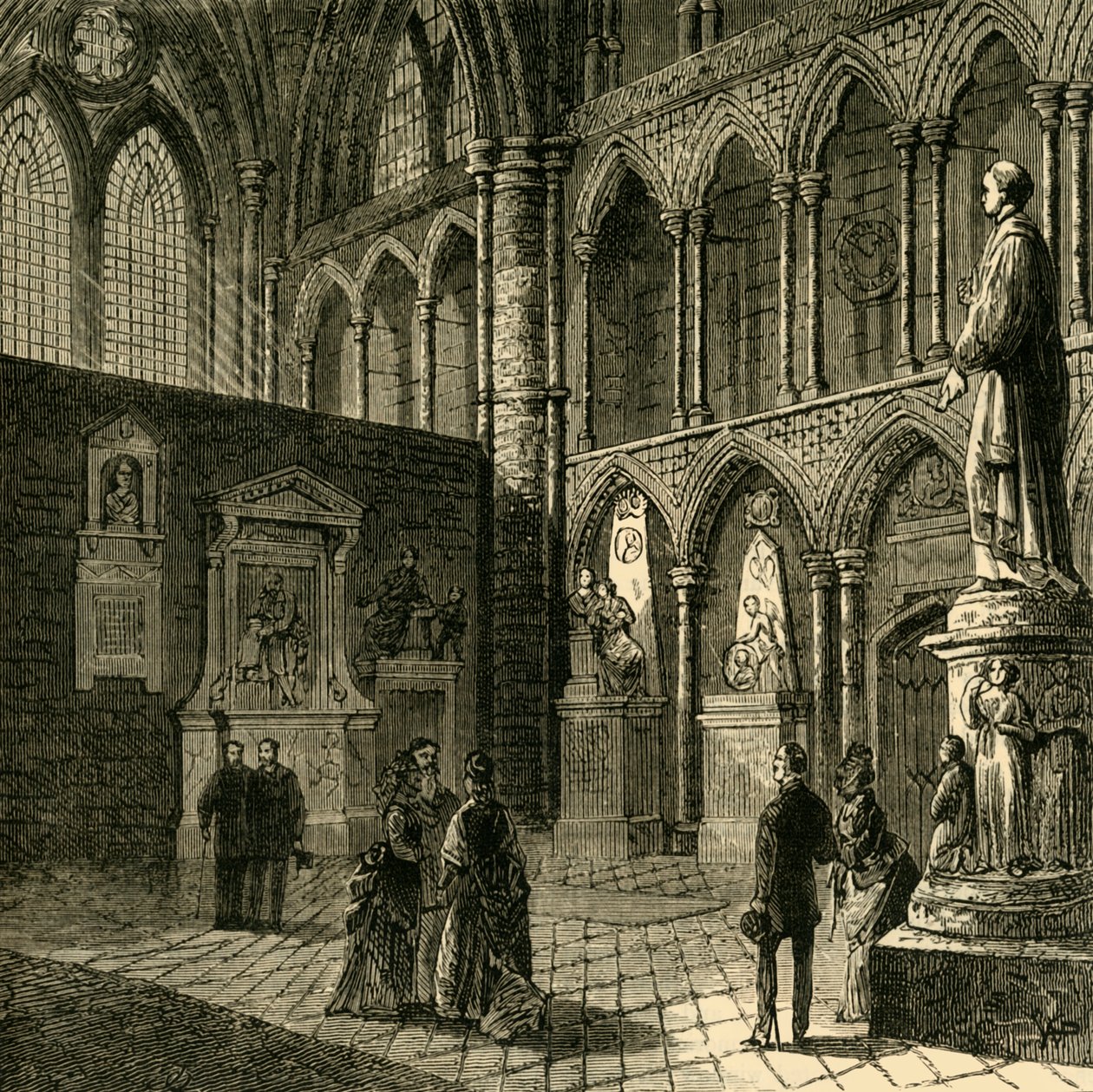 Poets Corner, Westminster Abbey, 1881 von Unbekannt