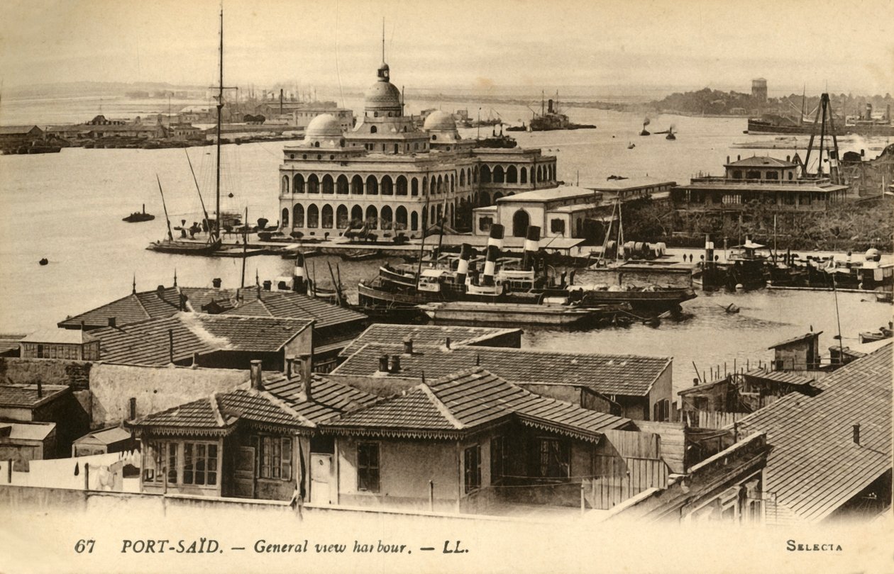 Port-Said. - Gesamtansicht des Hafens von Unbekannt