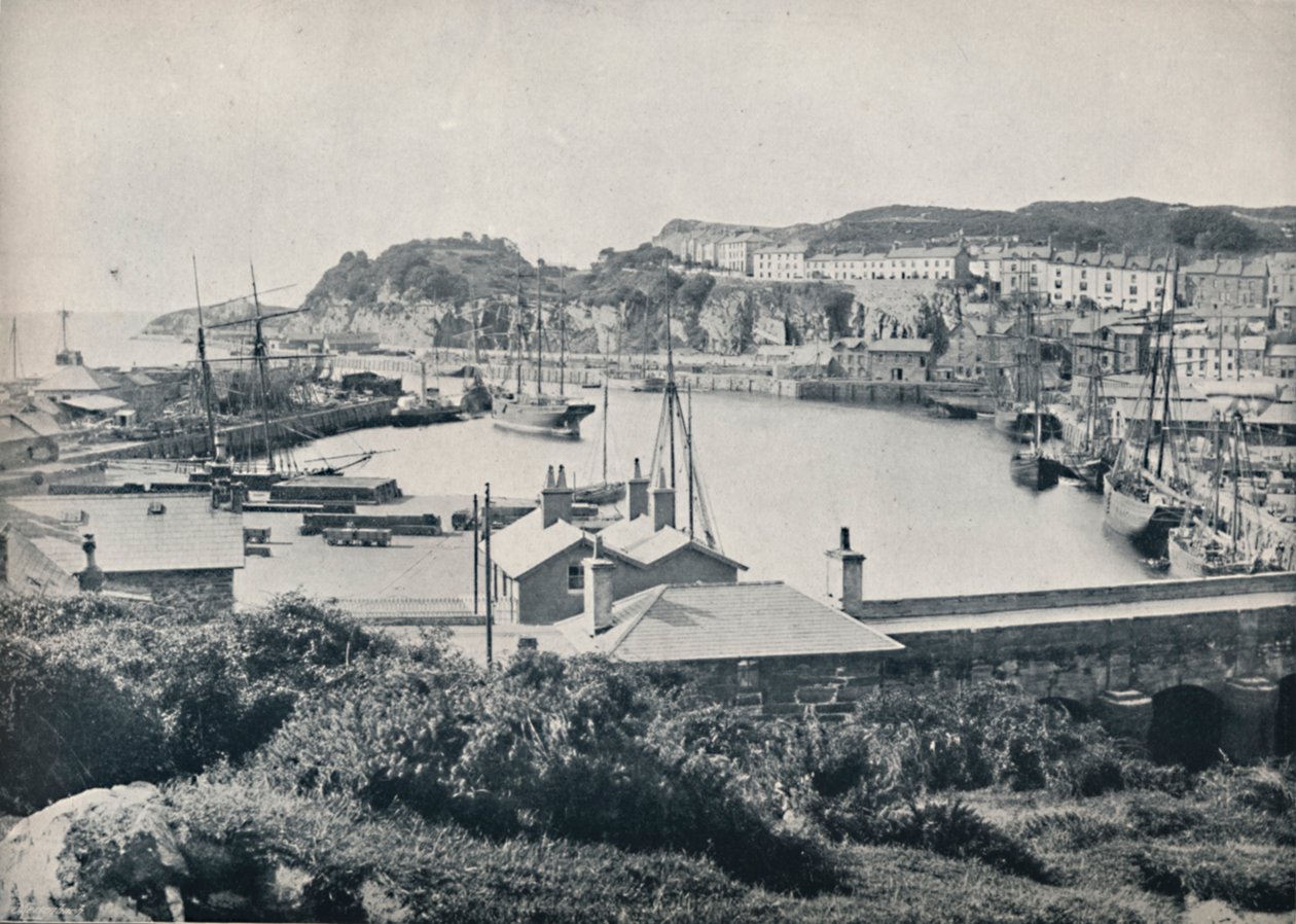 Portmadoc - Der Hafen und die Stadt, 1895 von Unbekannt
