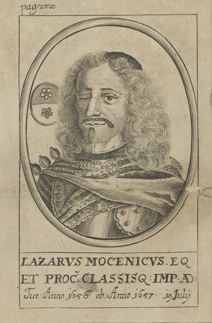 Porträt von Admiral Lazzaro Mocenigo 1624-1657, ca. 1720 von Unbekannt