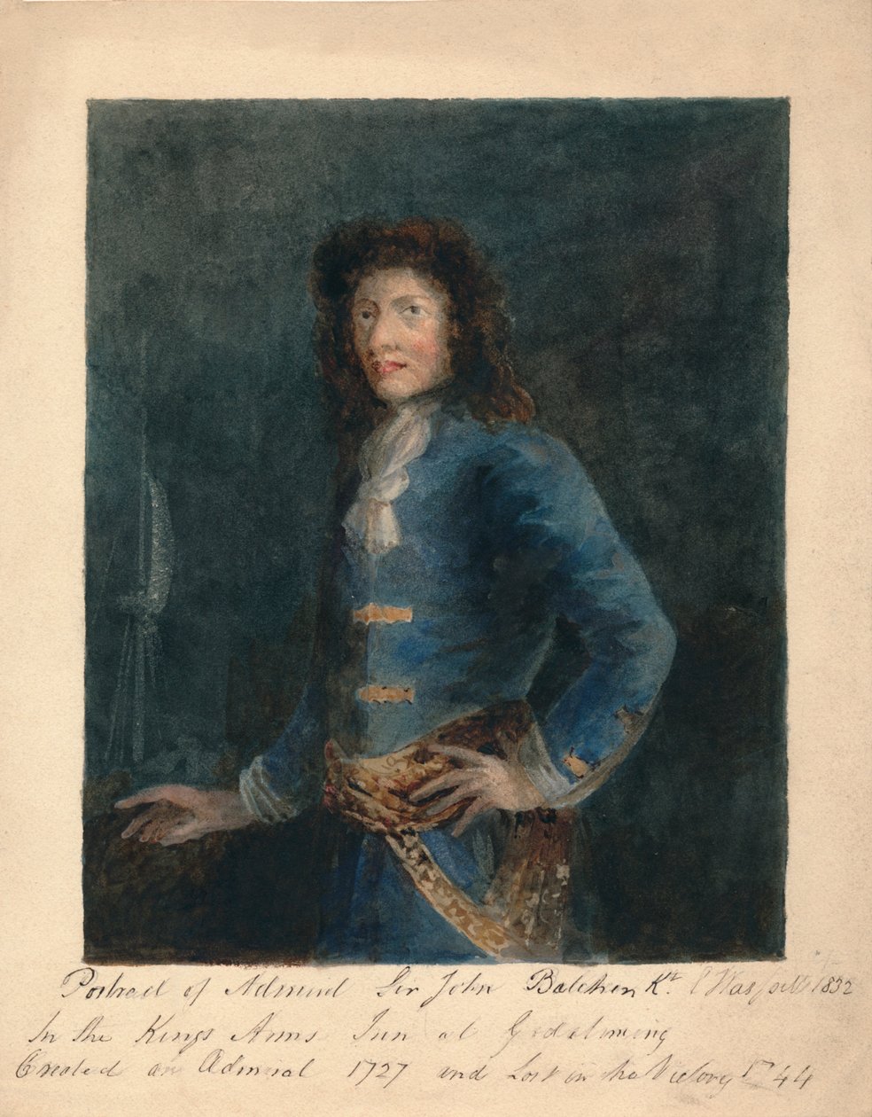 Porträt von Admiral Sir John Balchin, 1832 von Unbekannt