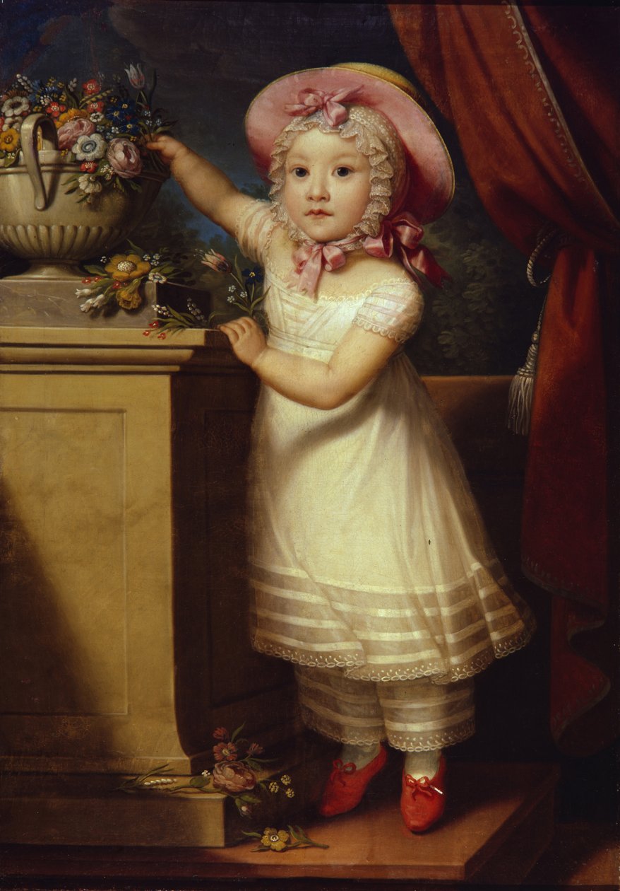 Porträt von Ekaterina Dmitrievna Obreskova 1822-1874, ca. 1825 von Unbekannt