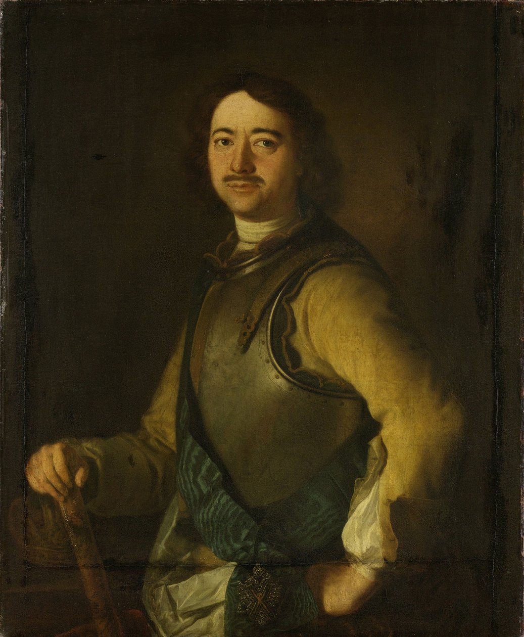 Porträt von Kaiser Peter I. der Große 1672-1725, frühes 18. Jahrhundert von Unbekannt