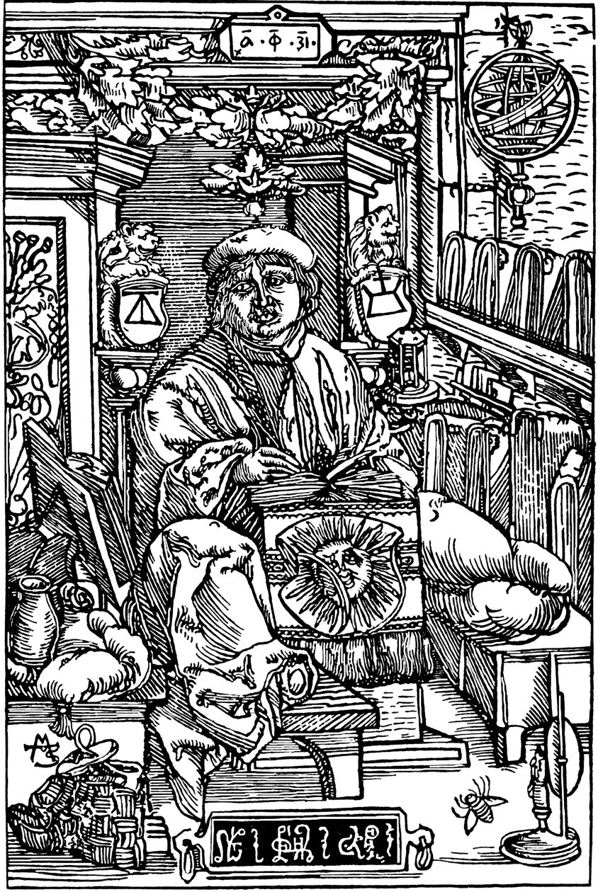 Porträt von Francysk Skaryna 1486-1541, 1517 von Unbekannt