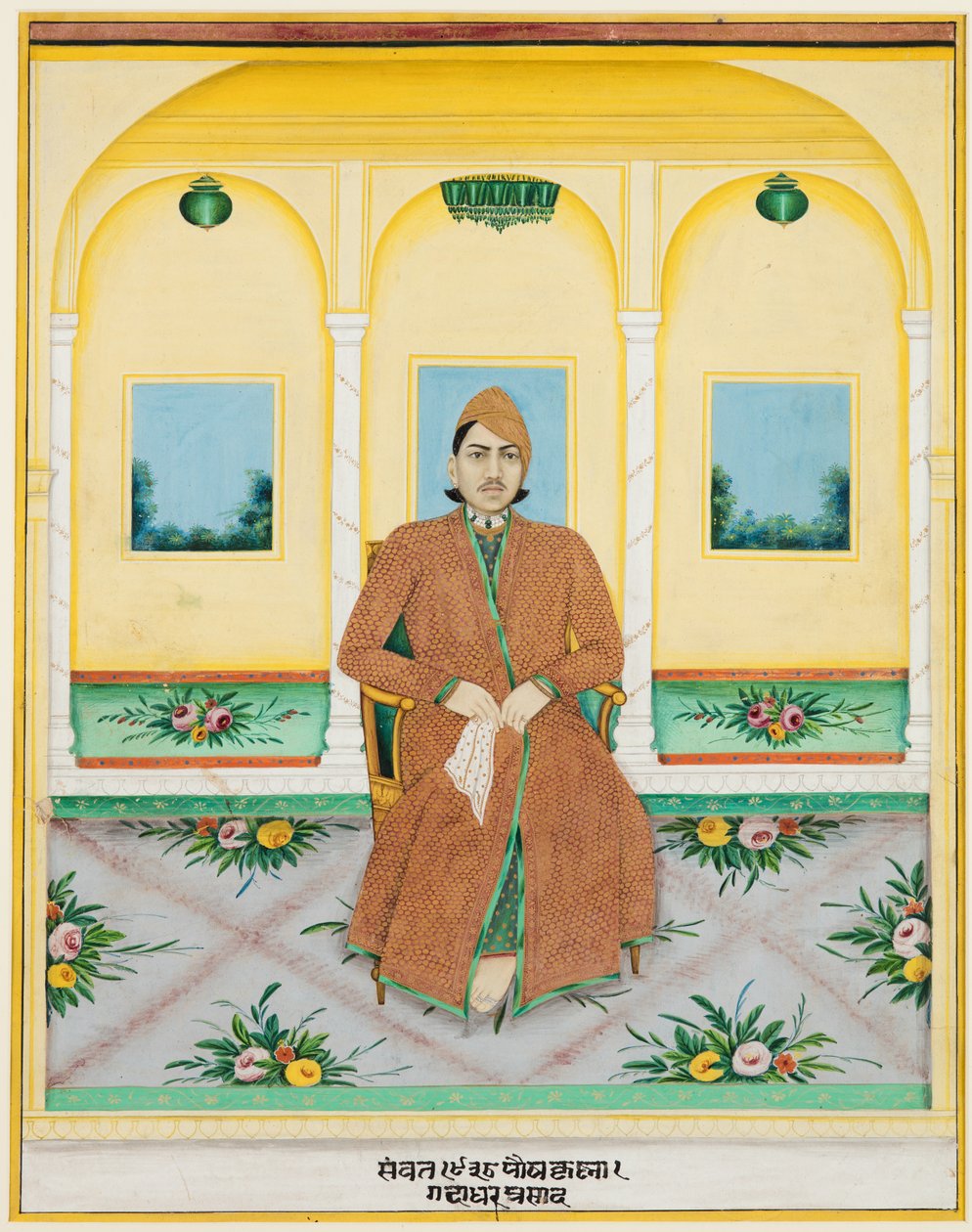 Porträt von Ganadhar Prasad von Unbekannt