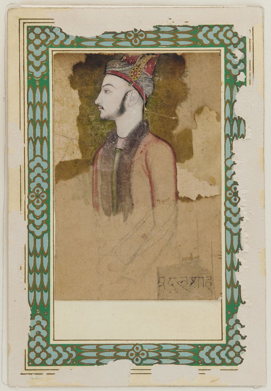 Porträt von Ibrahim Adil Shah II. von Bijapur von Unbekannt