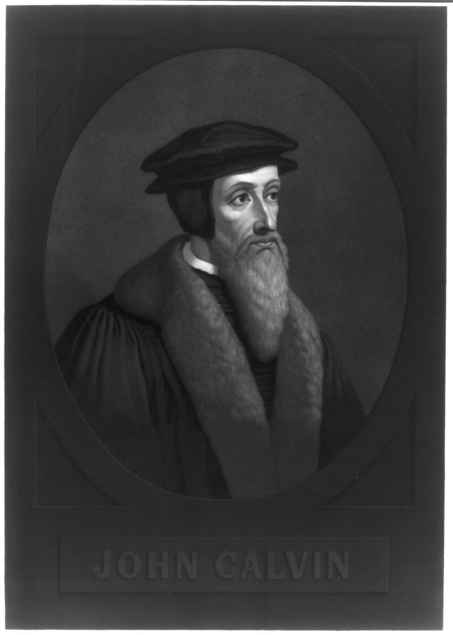 Porträt von Johannes Calvin 1509-1564, frühes 19. Jahrhundert von Unbekannt