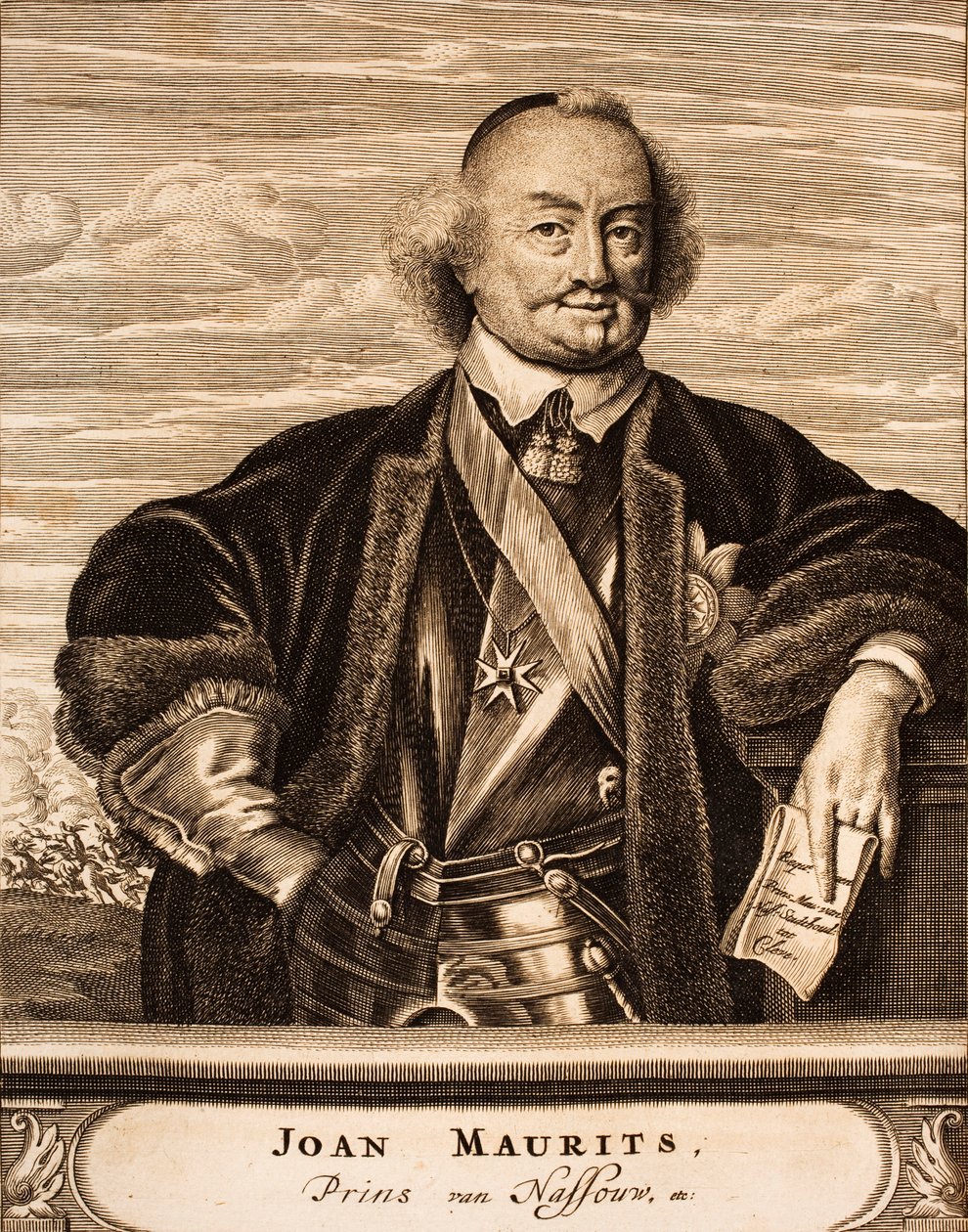 Porträt von Johann Moritz, Prinz von Nassau-Siegen 1604-1679, 1675 von Unbekannt