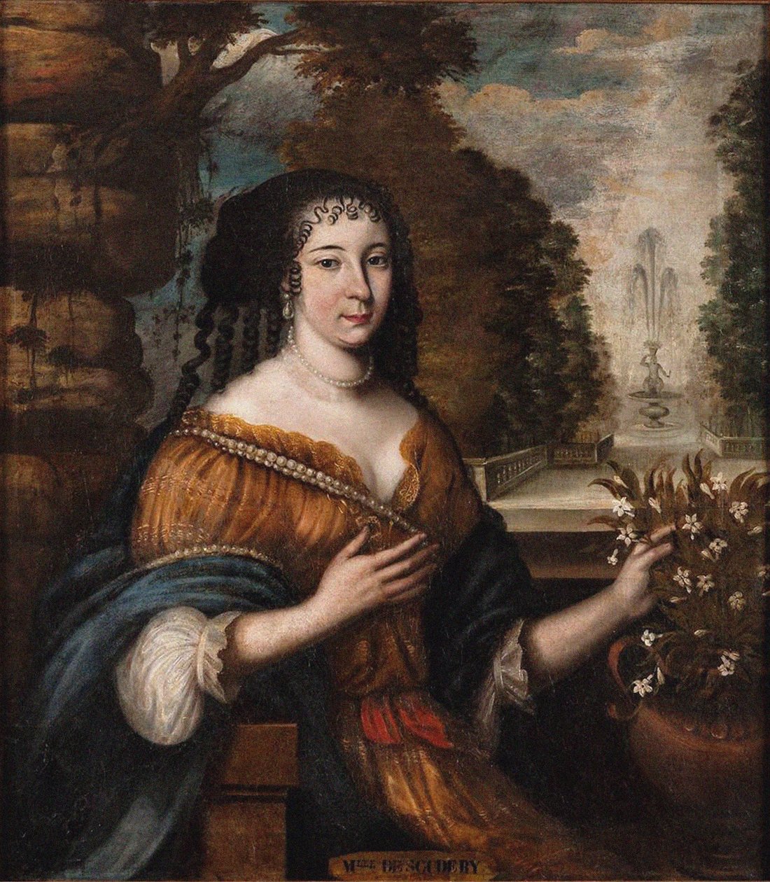 Porträt von Madeleine de Scudéry von Unbekannt