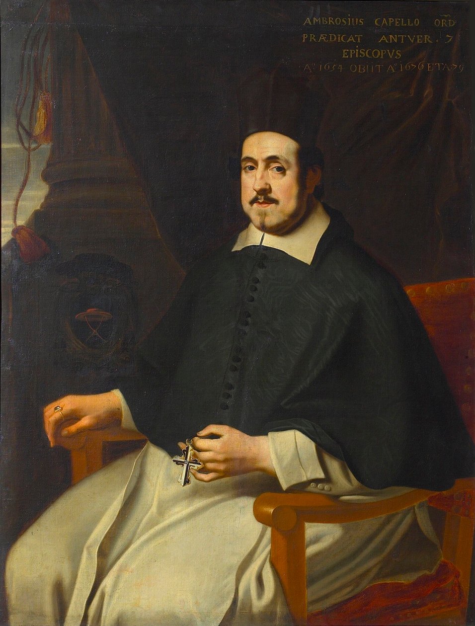 Porträt von Marius Ambrosius Capello, 1597-1676, Bischof von Antwerpen, 1659 von Unbekannt