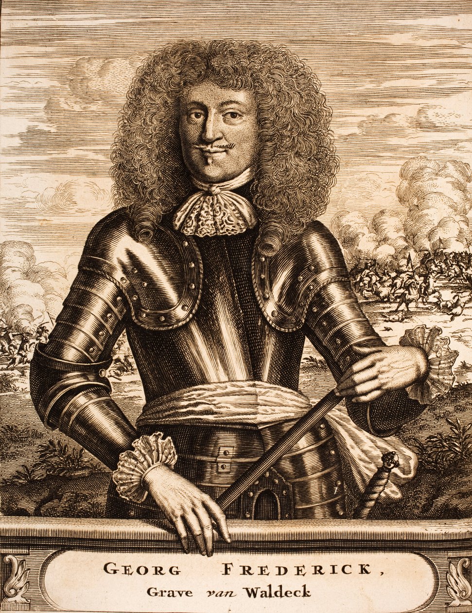 Porträt von Prinz Georg Friedrich von Waldeck 1620-1692 aus: Schauplatz des Krieges von Unbekannt