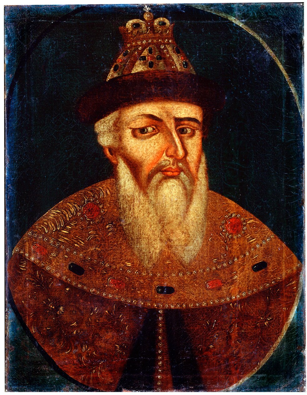 Porträt von Zar Iwan IV. dem Schrecklichen, frühes 18. Jahrhundert von Unbekannt