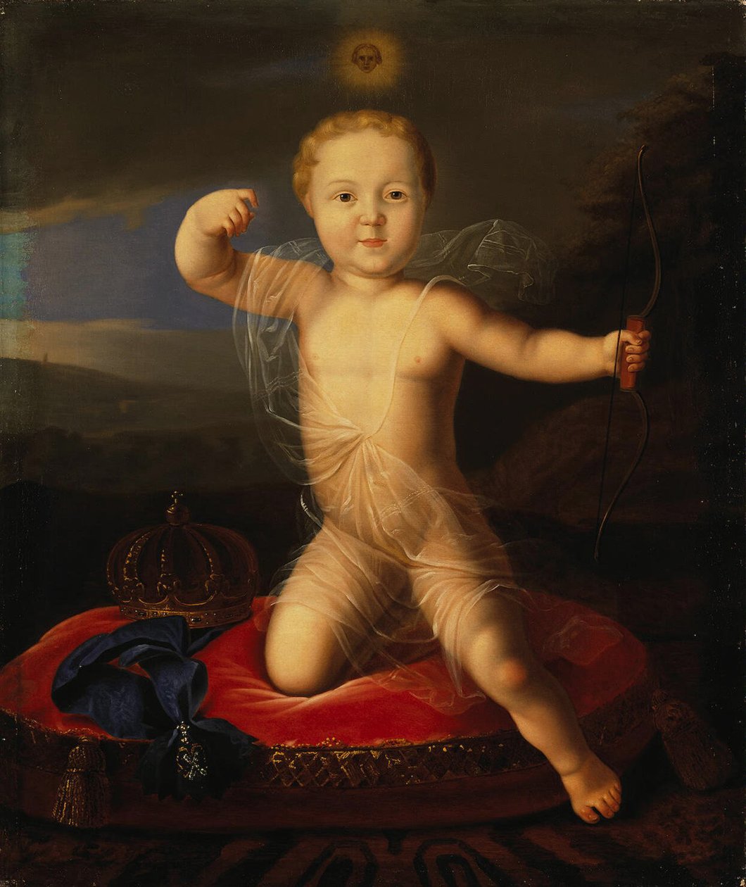 Porträt des Zarewitsch Peter Petrowitsch von Russland 1715-1719, erstes Viertel des 19. Jahrhunderts von Unbekannt